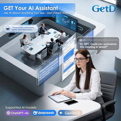 GetD AI Smart Glasses with ChatGPT & 145-Language Translation - Image 4