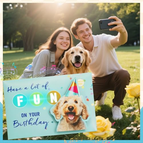 50% Off Musical Light-Up Birthday Card for Cat Lovers - Image 3