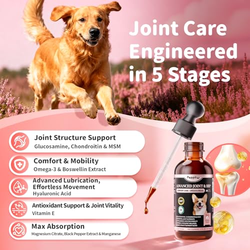 POPPAW Dog Joint Supplement Drops - 10-in-1 Formula - Image 5
