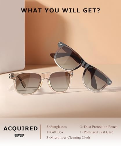 CIFOYA Polarized Sunglasses 3-Pack - UV400 Protection - Image 6