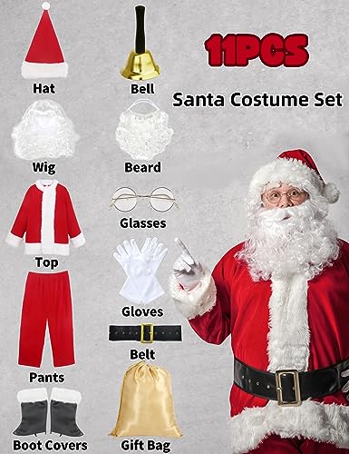 Potalay Deluxe 11pc Santa Suit for Men with Code BJVG8F4J - Image 3