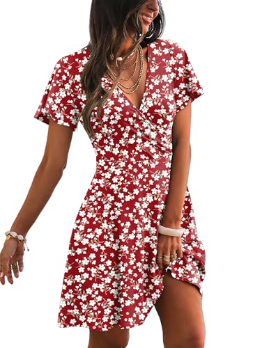Save 43% on RUMIA Women's Floral Summer Wrap Dress - Image 1