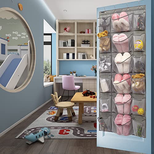 Over-the-Door Shoe Organizer with 18 Pockets - Space Saver - Image 3