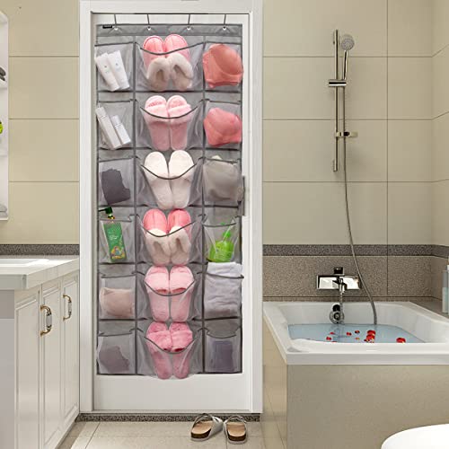 Over-the-Door Shoe Organizer with 18 Pockets - Space Saver - Image 4