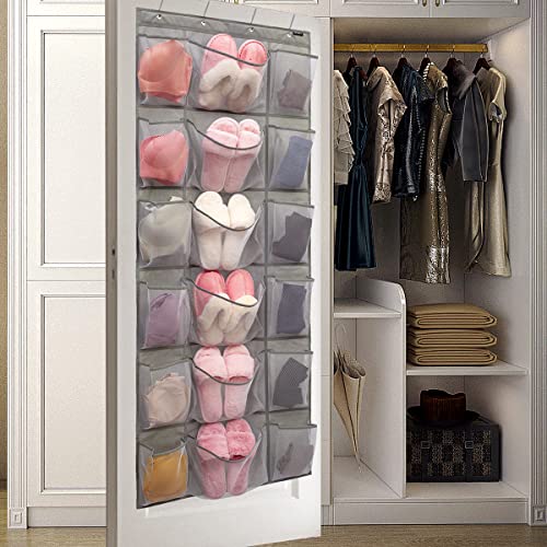 Over-the-Door Shoe Organizer with 18 Pockets - Space Saver - Image 5