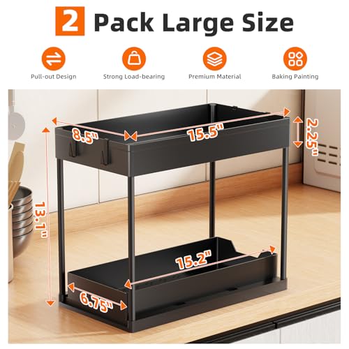 23% Off Simple Trending Under Sink Organizer 2-Pack - Image 2