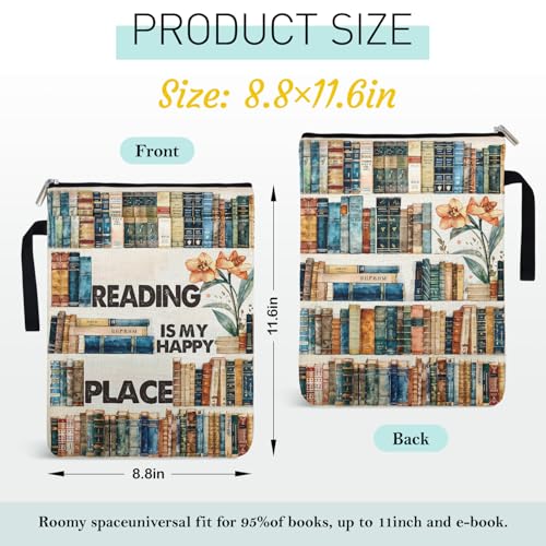 50% Off Reading Book Sleeve with Zipper & Pocket - Image 2