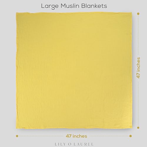 50% Off LILY O LAUREL Muslin Swaddle Baby Blankets, Pack of 2 - Image 2