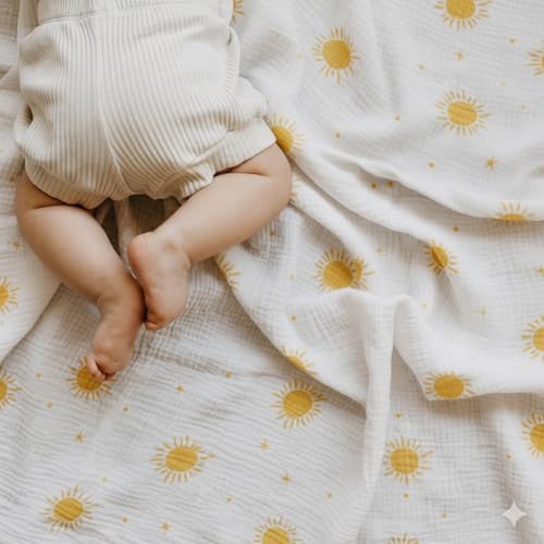 50% Off LILY O LAUREL Muslin Swaddle Baby Blankets, Pack of 2 - Image 5