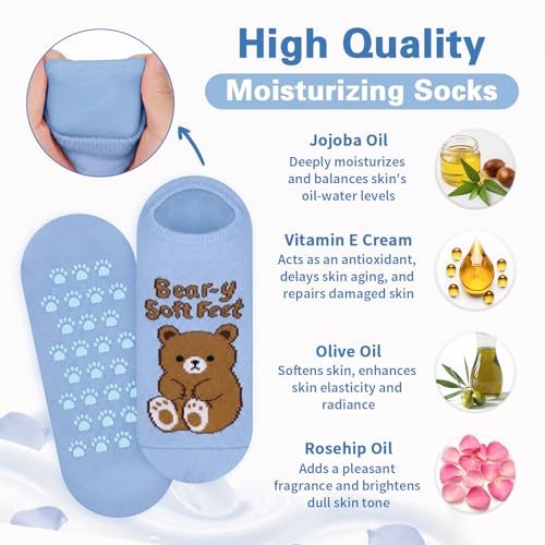 Bear Gel Moisturizing Socks for Dry Feet - Use Code KR9YA4TN - Image 4