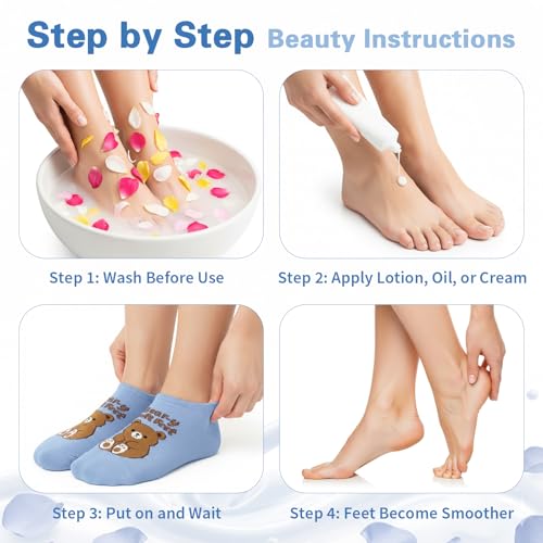 Bear Gel Moisturizing Socks for Dry Feet - Use Code KR9YA4TN - Image 6