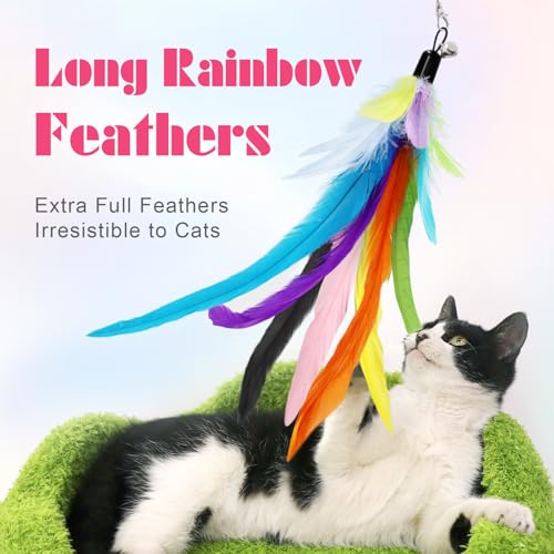 50% Off SONGWAY Cat Wand Toy Set with Feather Refills - Image 2