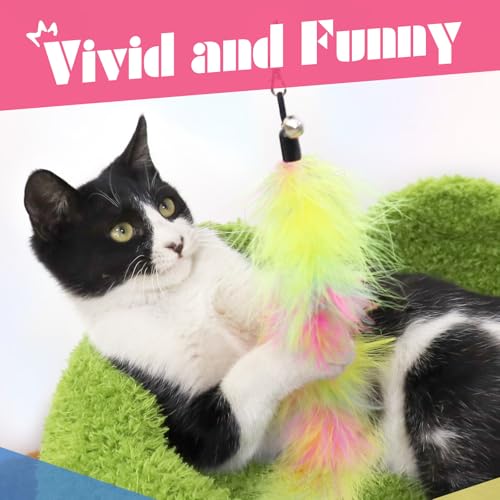 50% Off SONGWAY Cat Wand Toy Set with Feather Refills - Image 4