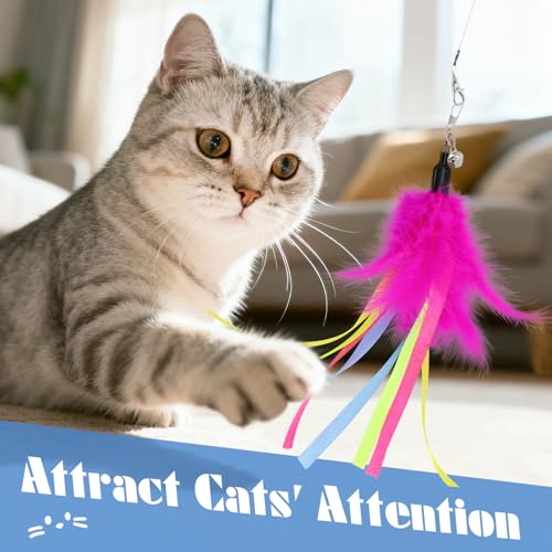 50% Off SONGWAY Cat Wand Toy Set with Feather Refills - Image 5