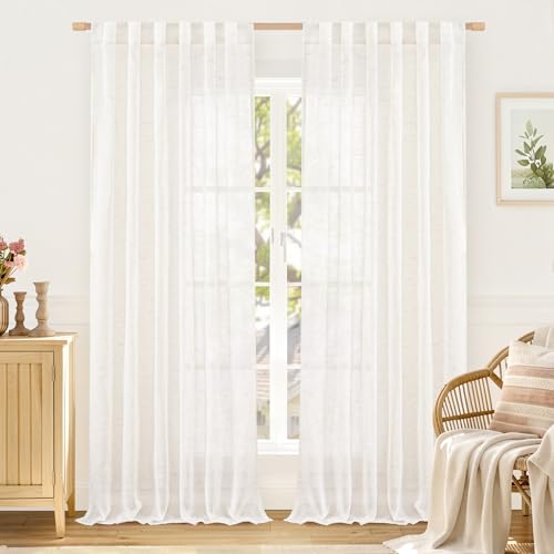 Save 34% on LAMIT Natural Linen Semi Sheer Curtains - Image 1