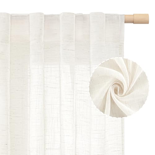 Save 34% on LAMIT Natural Linen Semi Sheer Curtains - Image 2
