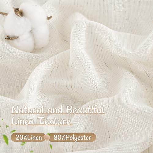 Save 34% on LAMIT Natural Linen Semi Sheer Curtains - Image 4