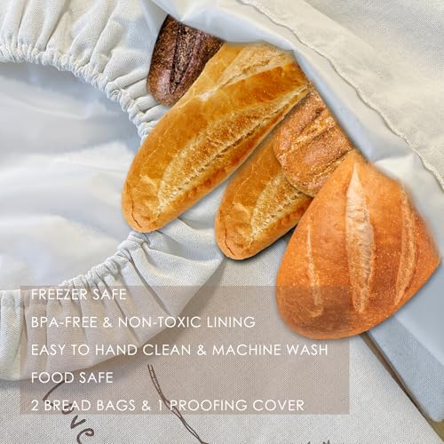 15% Off Reusable Linen Bread Bags for Homemade Sourdough - Image 5