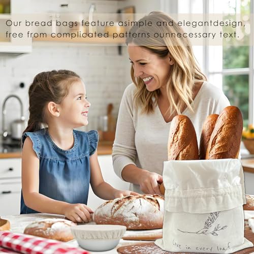 15% Off Reusable Linen Bread Bags for Homemade Sourdough - Image 6