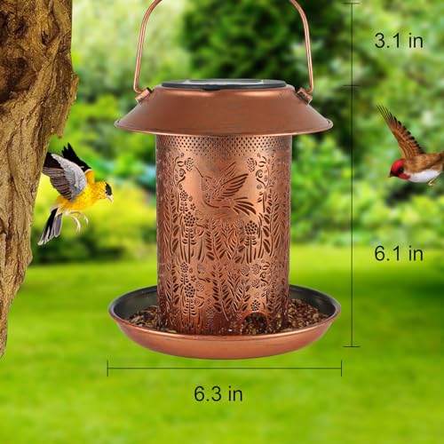 30% Off Solar Lantern Bird Feeder for Garden Decor - Image 5