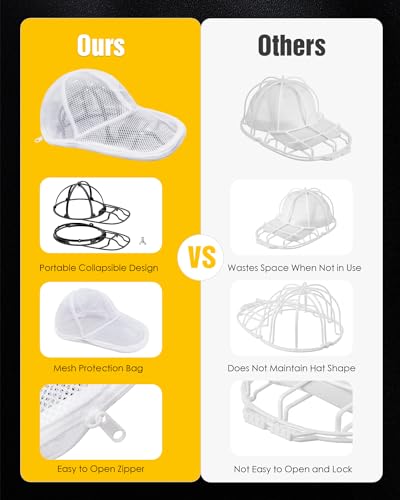 Hat Washer for Baseball Caps - Collapsible Cleaner Cage - Image 4