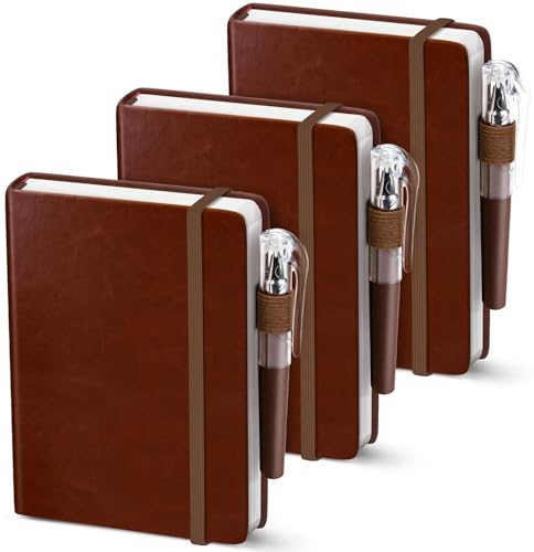 50% Off Oucaru 3-Pack Mini Hardcover Notebooks with Pens
