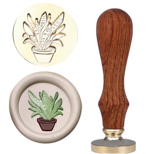 50% Off Vintage Potted Plant Wax Seal Stamp Kit - Image 1