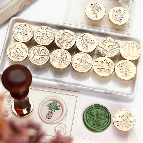 50% Off Vintage Potted Plant Wax Seal Stamp Kit - Image 4