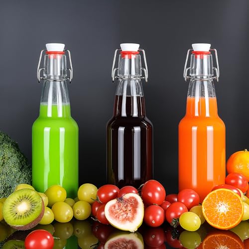 9-Pack 12oz Swing Top Glass Bottles for Home Brewing - Image 2