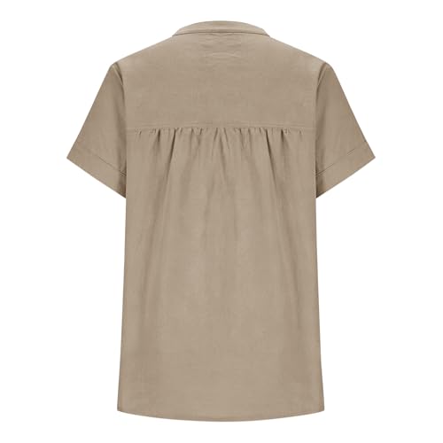 BAOQIN Women's Linen Button Down Shirt - Summer Essential - Image 6