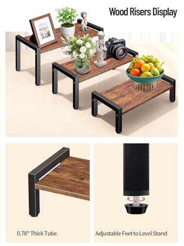 Wooden 3-Tier Display Stand for Events & Decor - Image 4