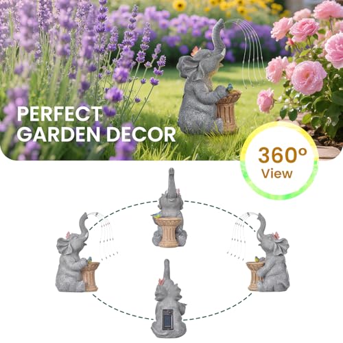 Solar Elephant Garden Statue Light - Outdoor Decor Gift - Image 5