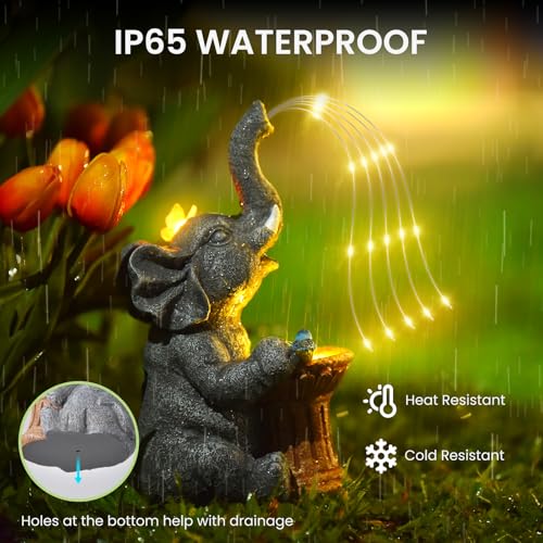 Solar Elephant Garden Statue Light - Outdoor Decor Gift - Image 6
