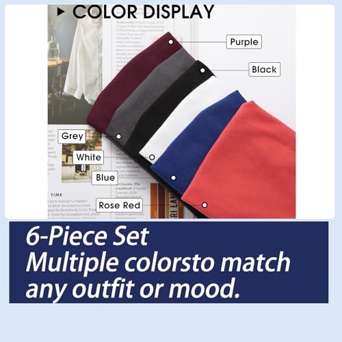 75% Off Sports Headbands - 6-Pack Moisture Wicking Sweatbands - Image 3