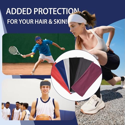 75% Off Sports Headbands - 6-Pack Moisture Wicking Sweatbands - Image 6