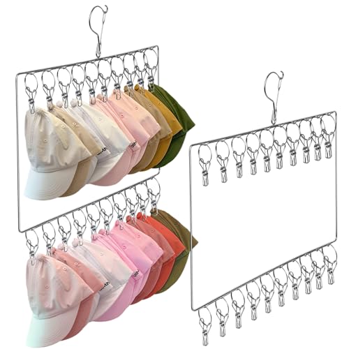 50% Off 2-Pack Stainless Steel Hat & Sock Organizer Rack - Image 1