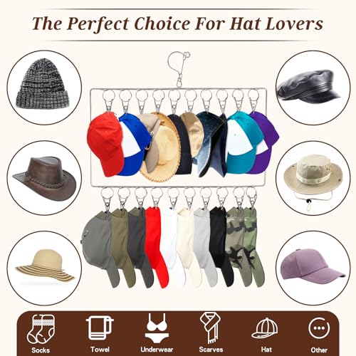 50% Off 2-Pack Stainless Steel Hat & Sock Organizer Rack - Image 3