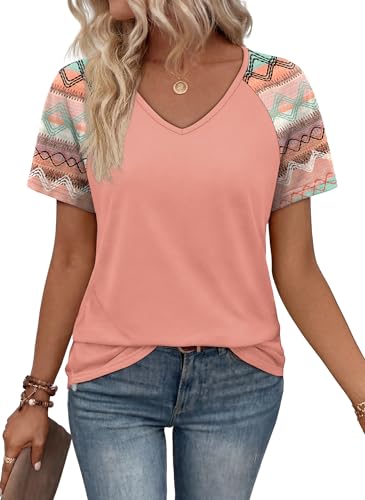 Save on XIEERDUO Women's Boho Short Sleeve Tops - Image 1