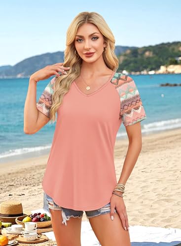 Save on XIEERDUO Women's Boho Short Sleeve Tops - Image 3
