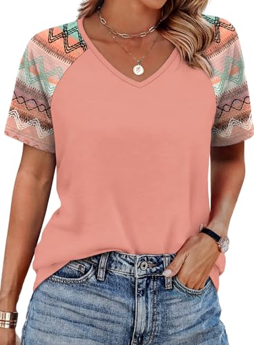 Save on XIEERDUO Women's Boho Short Sleeve Tops - Image 4