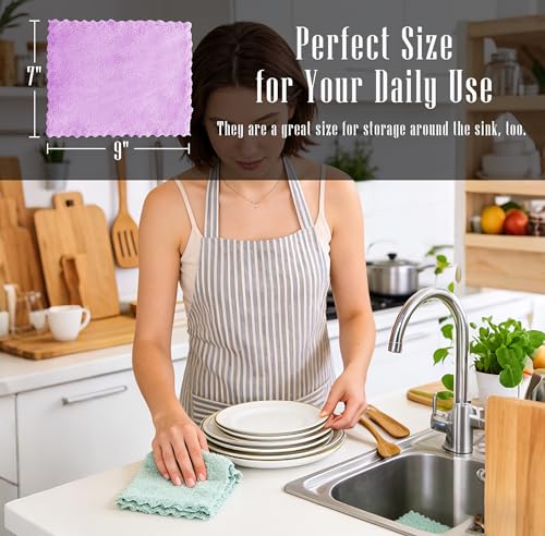 50% Off 24-Pack Reusable Kitchen Dishcloths - Image 2