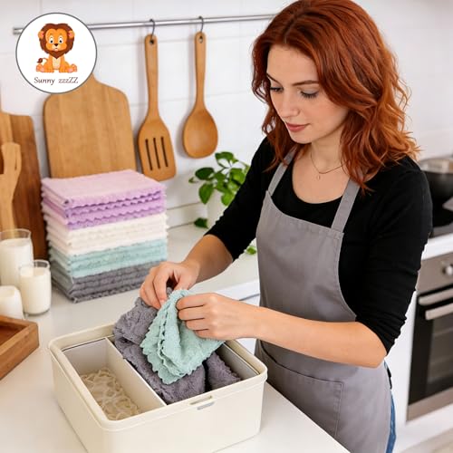 50% Off 24-Pack Reusable Kitchen Dishcloths - Image 3