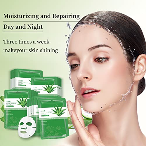 Aloe Vera Face Sheet Masks - Pack of 10 for $8.99 - Image 2