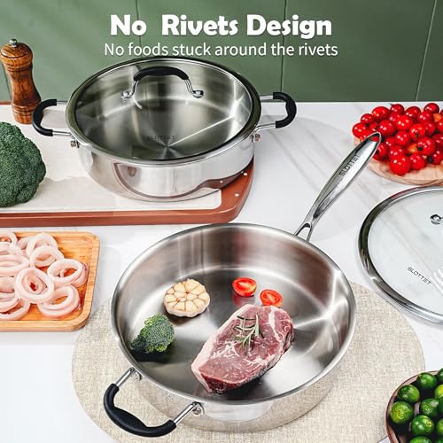 50% Off SLOTTET Tri-Ply Stainless Steel Saute Pan - Image 2