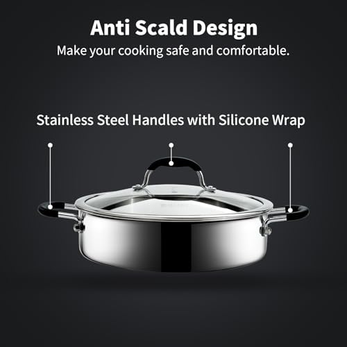 50% Off SLOTTET Tri-Ply Stainless Steel Saute Pan - Image 4