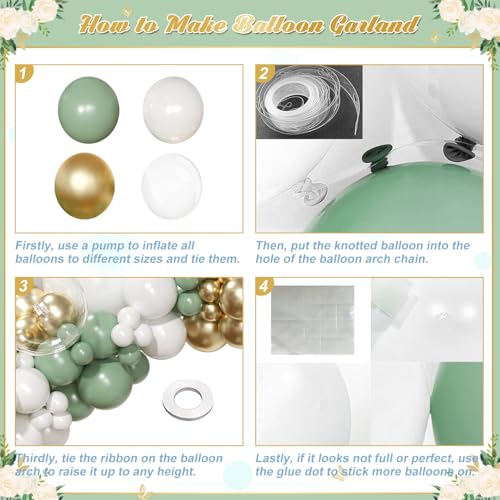 Save on Sage Green Balloon Arch Kit with Code S4IAX5Z4 - Image 6