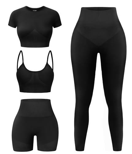YOAKUKA Women's 4-Piece Workout Set with Code RZONVO2V - Image 1