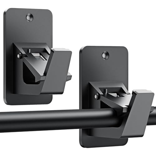 No-Drill Curtain Rod Holders with Code OALYWU9N - Image 1