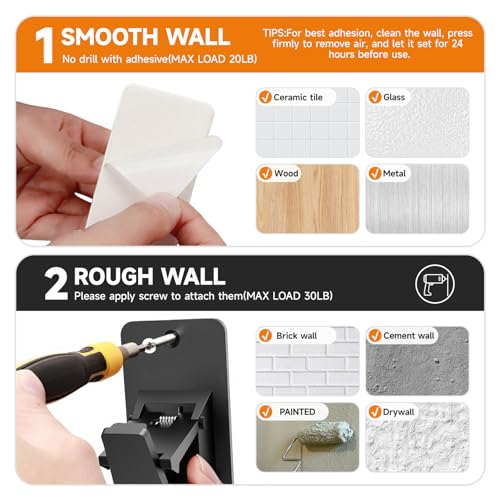 No-Drill Curtain Rod Holders with Code OALYWU9N - Image 5