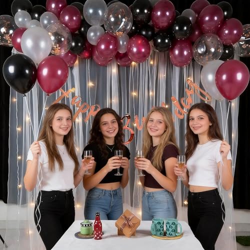 Save on Burgundy Balloon Arch Kit with Code SJ45RFDR - Image 7